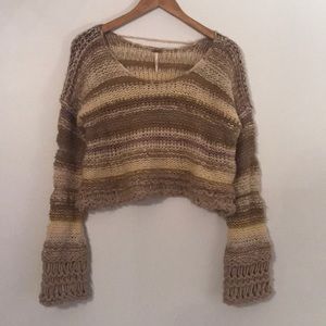 Cropped Knit Free People Sweater